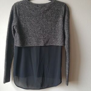Aqua cashmere grey sweater size S